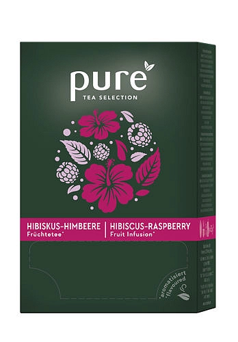 0003761 sackovy caj pure tea selection ibisek malina 25ks 500