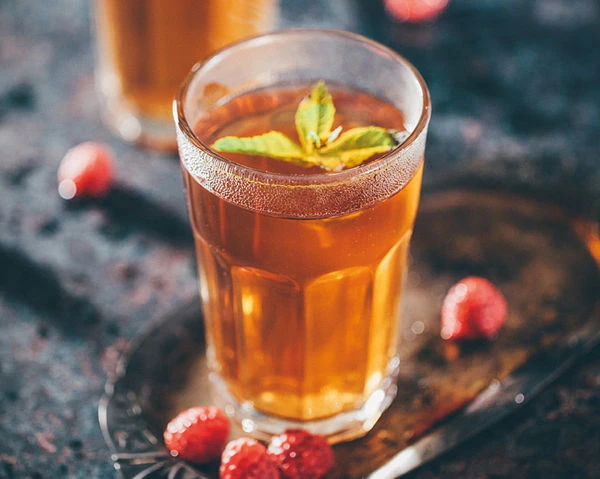 Mátový čaj s příchutí malin