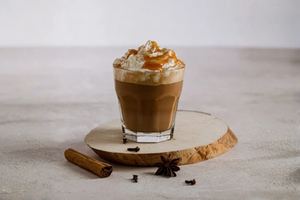 Toffee spiced flat white