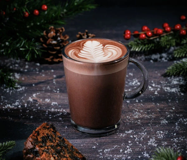 Vánoční mocha káva
