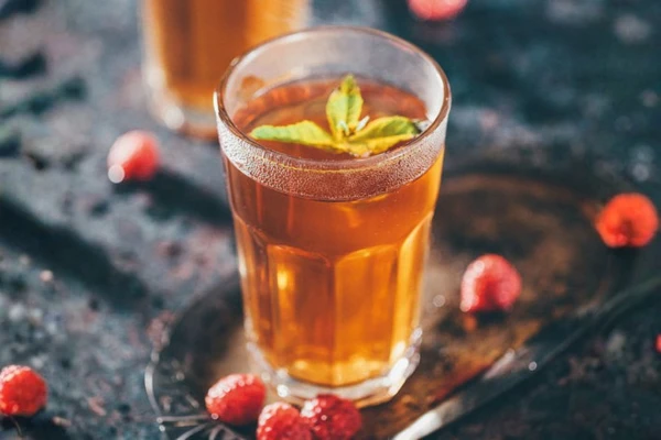 Mátový čaj s příchutí malin