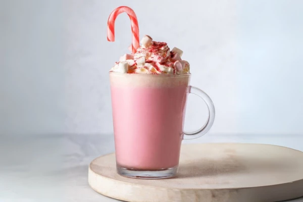 Růžová čokoláda s mini marshmallow